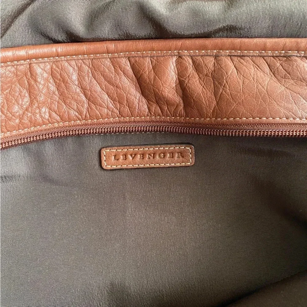 Levenger Leather Bag Messenger Brown